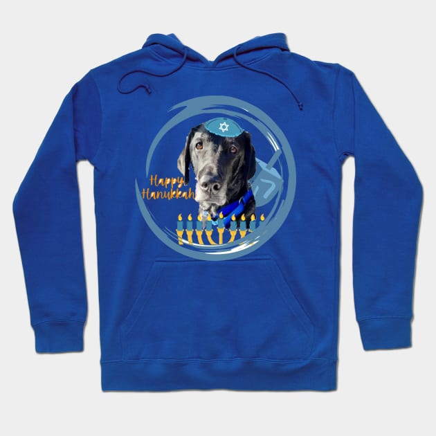 Dog Happy Hanukkah Hoodie by B C Designs